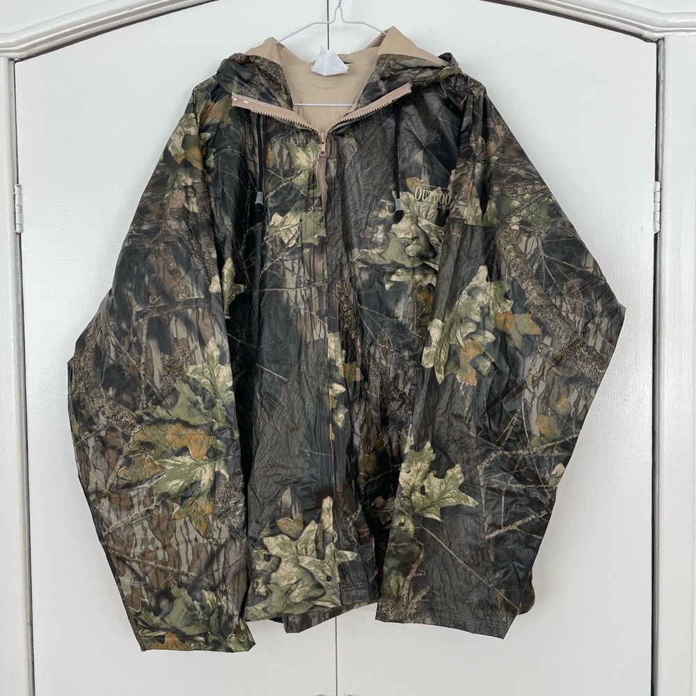 Camouflage Hooded 100% PVC Camo Jacket